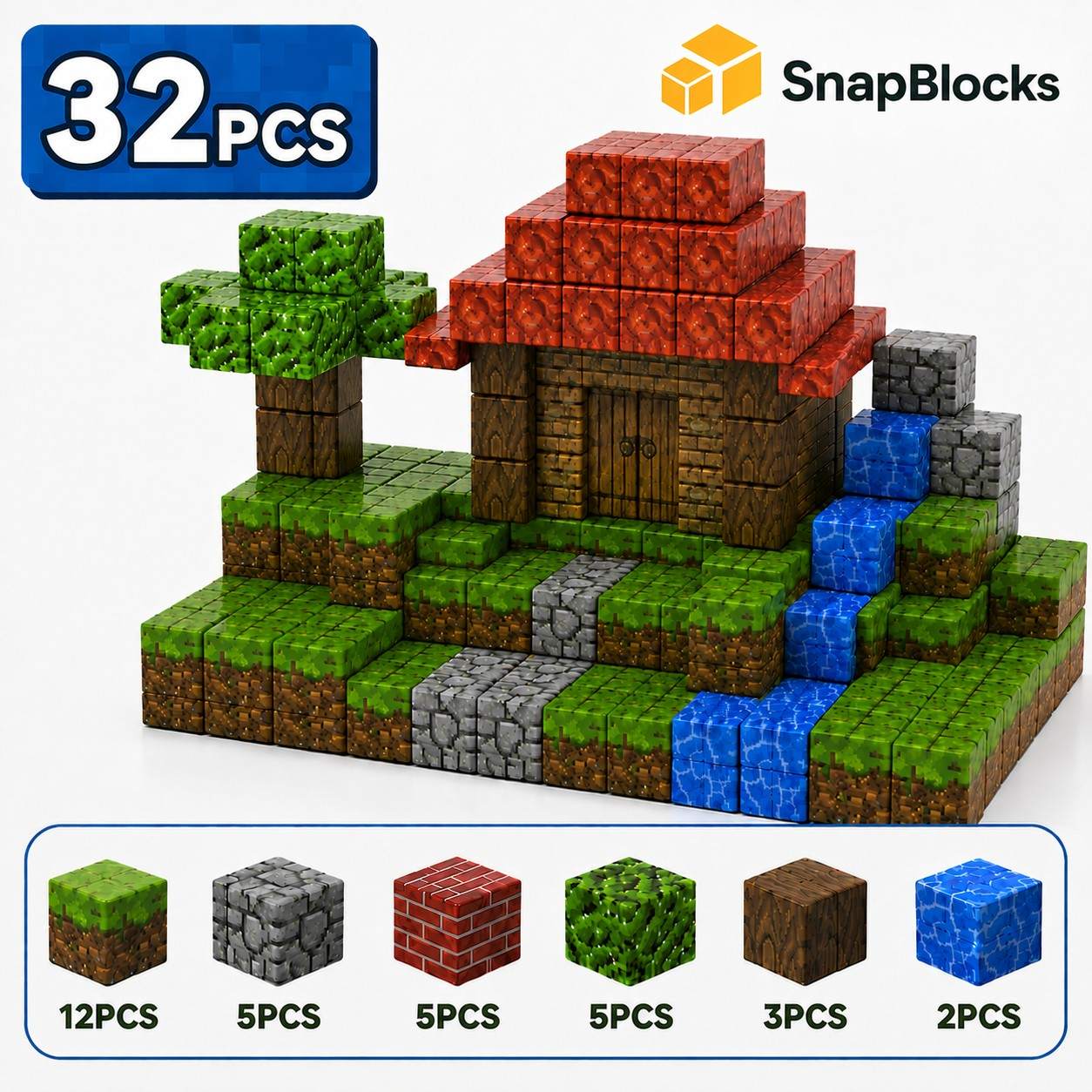 Minecraft Building Blocks (32pc)