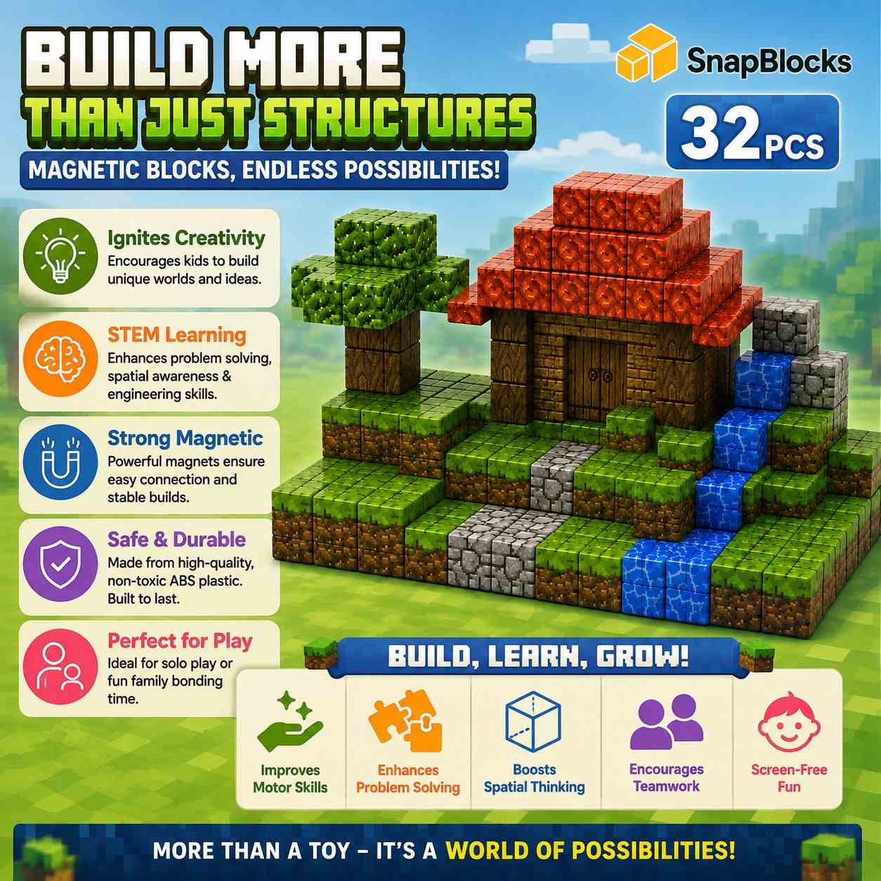 Minecraft Building Blocks (32pc)
