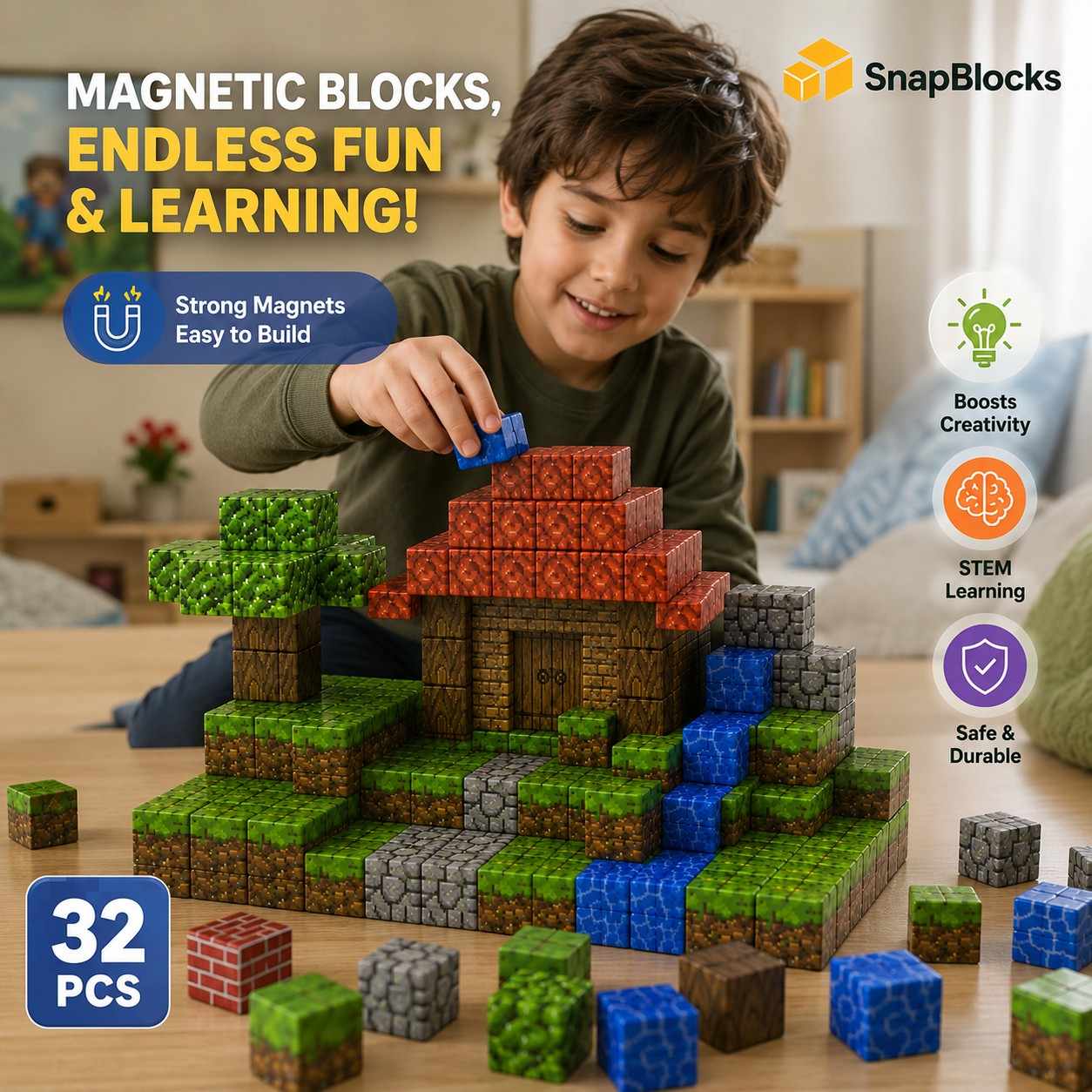 Minecraft Building Blocks (32pc)